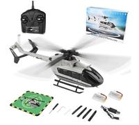 TENIREALX Helicóptero WL K160 RC para adultos, EC145 160 clase Flybarless 4CH RTF Helicóptero sin barra con control remoto Flybarless con una sola tecla de arranque y modo de desplazamiento acelerador