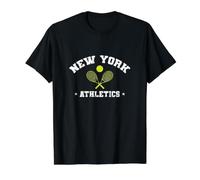 Tenis Atletismo de Nueva York Camiseta gráfica económica, Hombre, Negro, XL