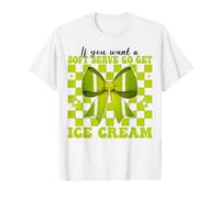 Tenis Chica Mamá Si Quieres Un Servicio Suave Ve A Conseguir Helado Camiseta