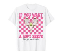 Tenis Chica Mamá Si Quieres Un Servicio Suave Ve A Conseguir Helado Camiseta