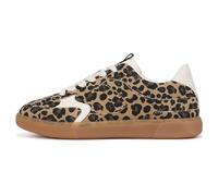 Tenis con cordones marrón leopardo para mujer, Laopard, 38 EU