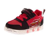 Tenis con luz LED para niños, diseño de la Patrulla Canina, Mickey Mouse, Spiderman, Sonic Avengers, informales, para niños, talla 6-10, niño pequeño 11-12, Rojo/Negro, 28 EU