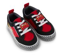 Tenis de caña baja para niños pequeños, Lightning McQueen, Mater, Doc Hudson y Sally con cordones, negro, rojo, 21 EU