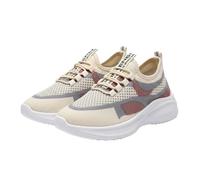 Tenis de correr para mujer, transpirables, suaves, ortopédicos, de malla, ligeros, atléticos, ortopédicos, para correr, correr, informales, cómodos, A1 rosa, 37.5 EU