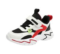 Tenis de lona para niños, primavera, verano, otoño e invierno, malla transpirable, ajustable, cordones medianos y grandes, zapatos deportivos casuales para niños, zapatos de lona para niñas, Red, 31