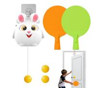 Tenis de Mesa de la Puerta - Entrenador Portátil Ajustable, Accesorio Deportivo Divertido para la Práctica y el Juego, mejora reflejos y habilidades cerebrales, Perfecto para Paredes de Patio