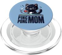 Tenis De Mesa Gato Negro Mamá Pingpong Gato Negro Pingpong PopSockets PopGrip para MagSafe