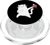 Tenis De Mesa Y Pingpong Conjunto Gato Blanco Ping Pong PopSockets PopGrip para MagSafe