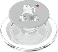 Tenis De Mesa Y Pingpong Conjunto Gato Blanco Ping Pong PopSockets PopGrip para MagSafe
