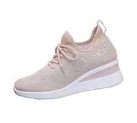 Tenis De Mujer, Ortopédicos Trekking Elegantes Sneakers Deportiva Senderismo Trainers Zapatillas Mujer Casual, Horma Ancha Tenis Trabajo Bambas Fitness Zapatos Rosa 38