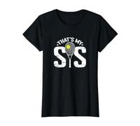 Tenis Esa es mi Hermana Camiseta gráfica económica, Mujer, Negro, XL