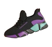Tenis gruesos para mujer, con plataforma elegante, de cuero, informales, para papá, zapatos planos de cuña para caminar, deportivos, cómodos, transpirables, de malla, zapatos de trabajo, ligeros, para