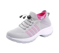 Tenis Mujer Cómodo Basket Orthopedic Femme Basquette Mujeres Basket Mujeres Transpirable Outdoor Indoor Zapatillas Al Aire Libre Slip on Zapatos De Tenis Casual Zapatos Ortopedicos, 2 Light Gris, 35