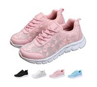 Tenis ortopédicos de lujo para mujer, con soporte de arco suave, antideslizantes, cómodos, ortopédicos, para caminar, con estampado de encaje hueco, malla transpirable, soporte de arco, zapatos