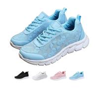 Tenis ortopédicos de lujo para mujer, con soporte de arco suave, antideslizantes, cómodos, ortopédicos, para caminar, con estampado de encaje hueco, malla transpirable, soporte de arco, zapatos