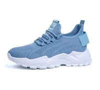 Tenis ortopédicos para mujer, transpirables, suela suave, ortopédica, de malla, ligeros, atléticos, atléticos, para correr, correr, informales, cómodos, Blue, 37 EU