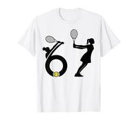 Tenis para niñas 6 7 67 6-7 Six Seven Raqueta Ball Hija Niños Camiseta