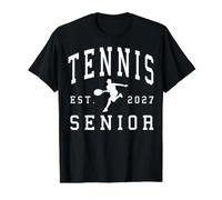 Tenis Senior Tenis Nocturno Senior 2027 Graduación 4 Camiseta gráfica económica, Hombre, Negro, L