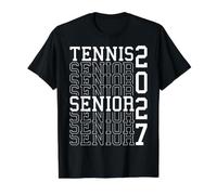 Tenis Senior Tenis Nocturno Senior 2027 Graduación 6 Camiseta gráfica económica, Hombre, Negro, L