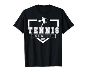 Tenis Senior Tenis Nocturno Senior 2027 Graduación 7 Camiseta gráfica económica, Hombre, Negro, L