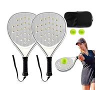 Tenis , Tenis Paddle Racket, 10.24x18.31x1.54 inches Adorable Optimized Airflow Holes Sports Racquets for Kids Adult Children Travel Outdoor Training