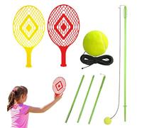 Tenis Trainer Set, Portable Solo Tenis Practice Equipment, Swing Training Tool Match Feedback and Hitting Drills, Short Game Gear for Athletes Players Adults Teens 5.28 Feet