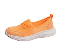 Tenis - Zapatillas de tenis para mujer, cómodas, zapatillas ortopédicas, antideslizantes, zapatillas de tenis, Naranja C, 42 EU