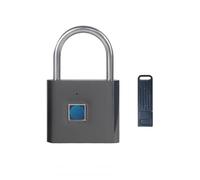 TENIXLOK Candado de huellas dactilares con llave de emergencia, IP66 impermeable, a prueba de polvo, interior/exterior, universal, se puede utilizar para gimnasio, escuela, muebles, equipaje, almacén