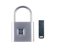 TenixLox Candado de huellas dactilares con llave de emergencia, candado inteligente impermeable IP66, cerradura biométrica de alta seguridad para taquilla de gimnasio, cobertizo, unidades de