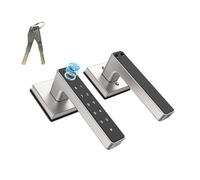TenixLox Cerradura de manija de puerta con huellas dactilares, cerradura biométrica de puerta con código de teclado y llave, adecuada para el hogar, hotel, oficina, apartamento