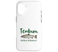 Tenkara No Reel Is No Problem Fly Fishing Trucha Kebari Carcasa para iPhone 16