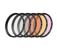 Tenlacum 6 en 1 Juego de filtros 58 mm fotografía Profesional Kit de Filtro bajo el Agua Juego de filtros de Lente para GoPro Hero 6/5 Caso de Vivienda con 6 Colores