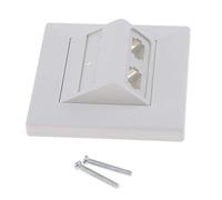 Tenlacum ABS 2 zócalos SC LC fibra empalme placa de pared de fibra óptica Panel blanco