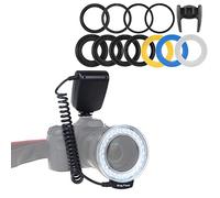 Tenlacum RF-550D Macro Ring 48LED Flash linterna para Canon Nikon Pentax Olympus Panasonic DSLR