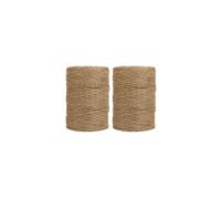 Tenn Well 600 Feet 2.32mm Natural Jute Twine for Gift Wrapping, DIY Crafts, Gardening (2pcs x 300 Feet)