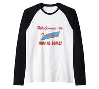 Tennessee, Bienvenido a. Ahora Vete a casa Humoroso, Divertido, Broma Camiseta Manga Raglan