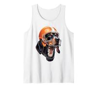 Tennessee Coonhound Dog Sport Lovers | Orange Football Camiseta sin Mangas