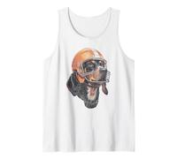 Tennessee Coonhound Dog Sport Lovers | Orange Football Camiseta sin Mangas
