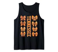 Tennessee Coquette Orange Bows, Women Girls Tween Kids Camiseta sin Mangas