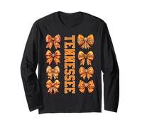 Tennessee Coquette Orange Bows, Women Girls Tween Kids Manga Larga
