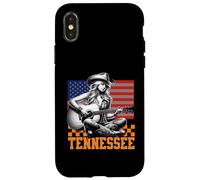 Tennessee Cowgirl Nashville Country Music Fan Guitar US Flag Carcasa para iPhone X/XS
