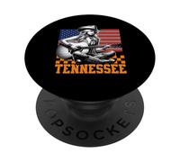 Tennessee Cowgirl Nashville Country Music Fan Guitar US Flag PopSockets PopGrip Adhesivo