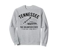 Tennessee El Estado Voluntario Riverboat Guitarra Est 1796 Sudadera
