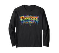 Tennessee EST 1796 - Graffiti Style TN State Pride Urban Manga Larga