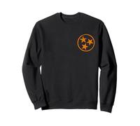 Tennessee Flag, Vintage Distressed Print Tennessee Tri-Star Sudadera