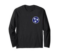 Tennessee Flag, Vintage Tennessee Tri-Star Manga Larga