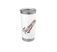Tennessee Patchwork-Inspired Cheater Fabric Vaso térmico de acero inoxidable de doble pared