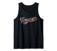 Tennessee Patchwork Script Southern Pride Women's Camiseta sin Mangas