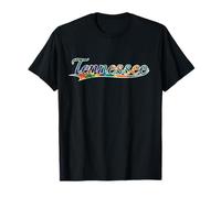 Tennessee Volunteer State Smoky Mountains Tie Dye Vintage Camiseta