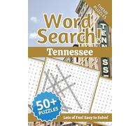 Tennessee Word Search Puzzle Book: Word Searches with Easy to Read Print about the US State of Tennessee | 6x9 inches, 110 pages | 50+ Puzzles ... Gift for Vacations, Ho lidays and Free Times